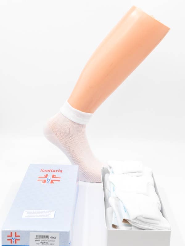 6 Pares - Meia Sanitária Feminina Algodão por atacado de DAC SRL