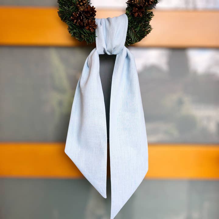 Belle Linen - Wholesale Wreath - 100% Premium Quality Linen Blank Wreath Sash0