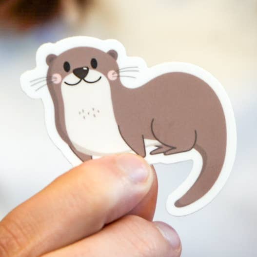 Otter Sticker for wholesale by Cacti Rebel