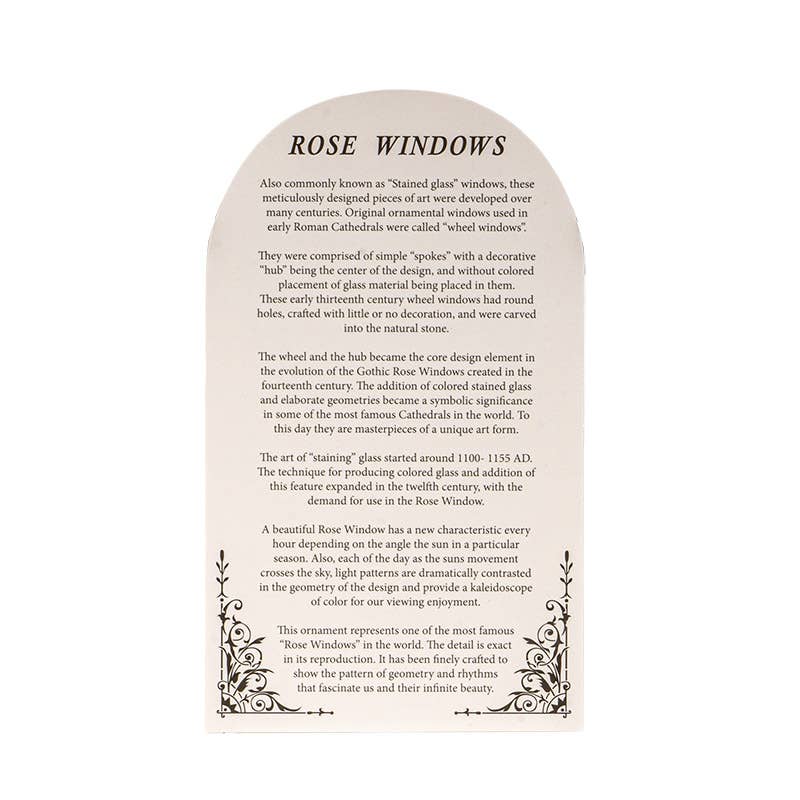 Pacific Trading - Wholesale Ornament - Assisi Cathedral Rose Window Christmas Ornament3