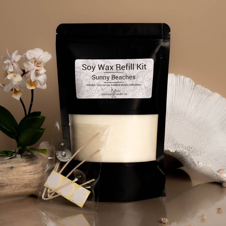 *Summer Scents* - Candle Refill Kits for wholesale by LiveYoung Candle Company
