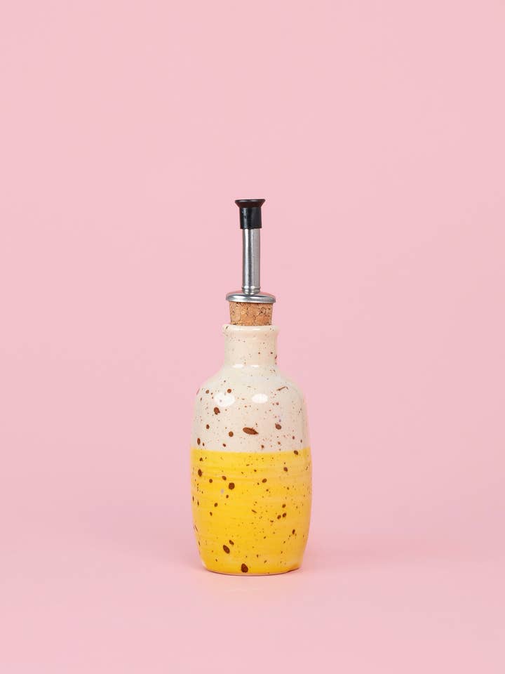 Mini Oil Dispenser in Stoneware 100ml – CINNAMON for wholesale by Alfar Tierra Cocida