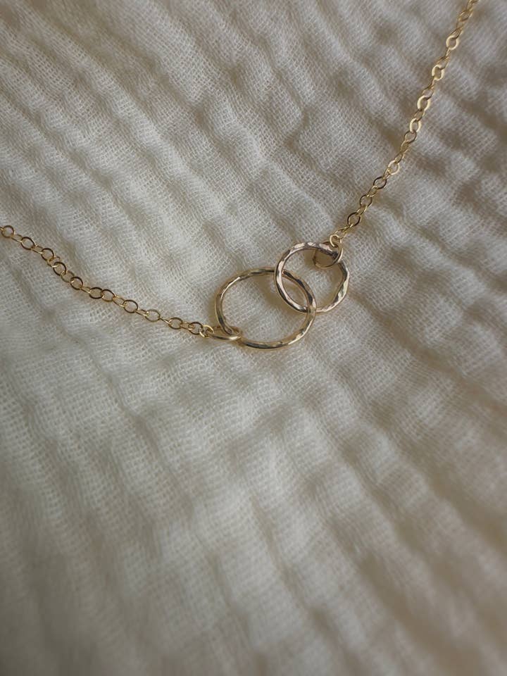 Double Circle Necklaces for wholesale by Made by Adelaide