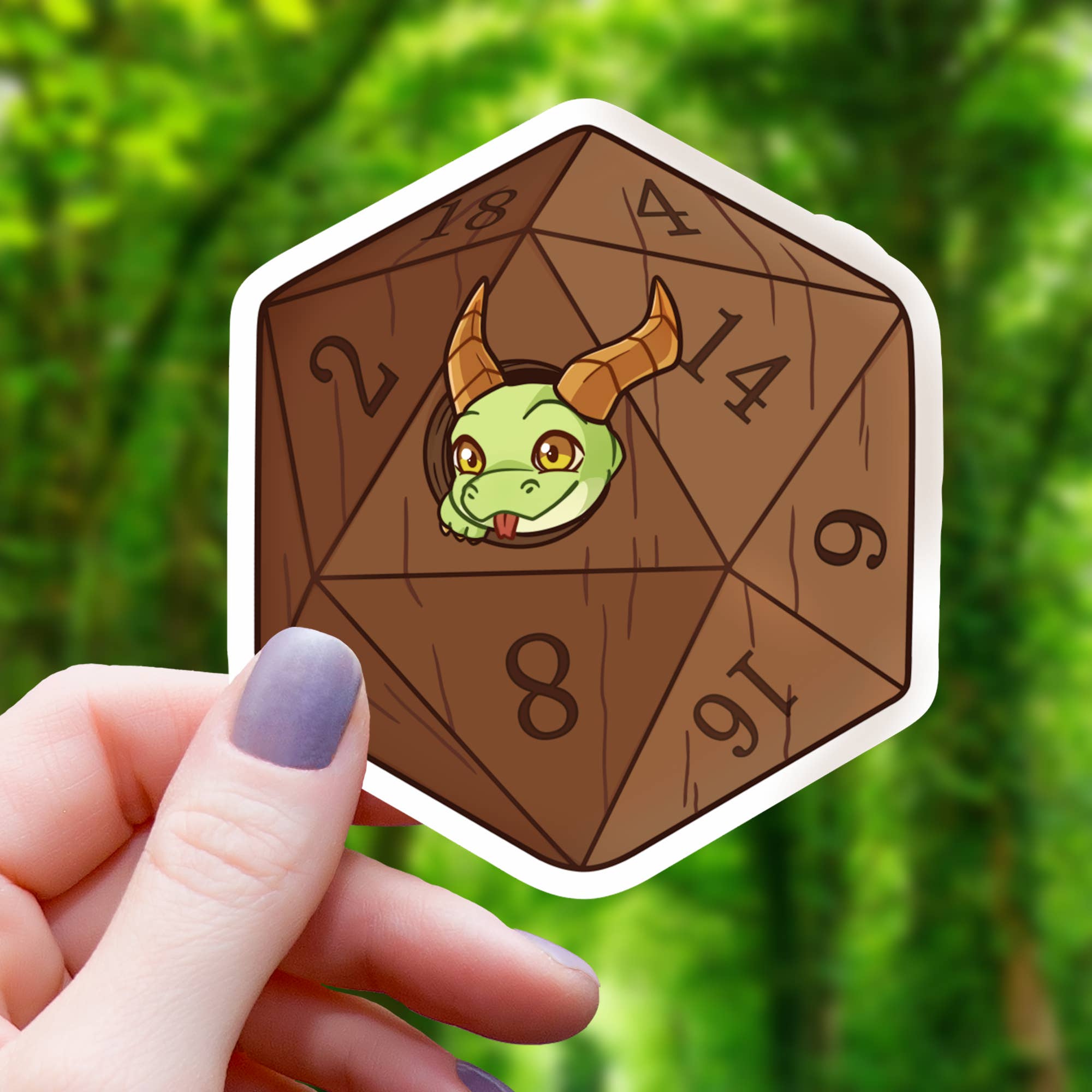 Mimic Gaming Co - Wholesale Sticker - D20 Dragon Bird House Sticker- 3"