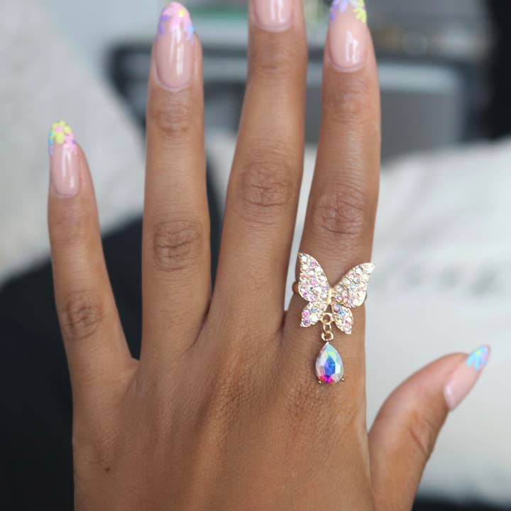 Bague papillon irisé pour la vente par Shop Accessorized