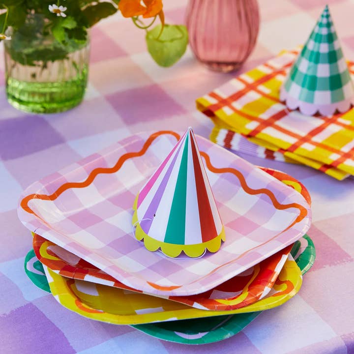 Talking Tables USA - Wholesale Party Hat/Crown - Multicolored Birthday Party Hats | 8 Pack |