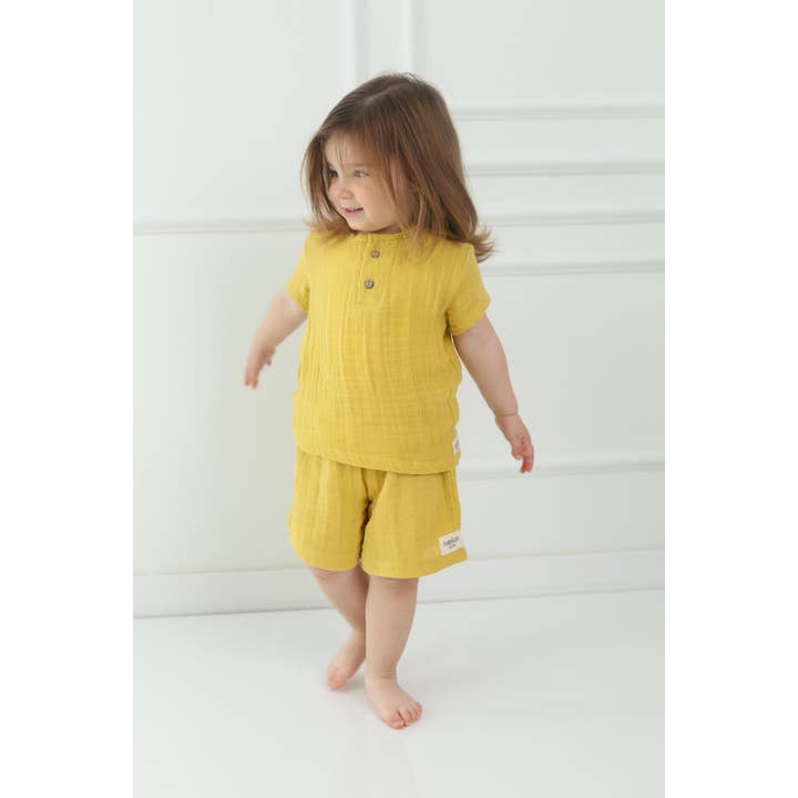 Conjunto de Calções Musselina - 1-5 Anos por atacado de Cuckoo Cotton