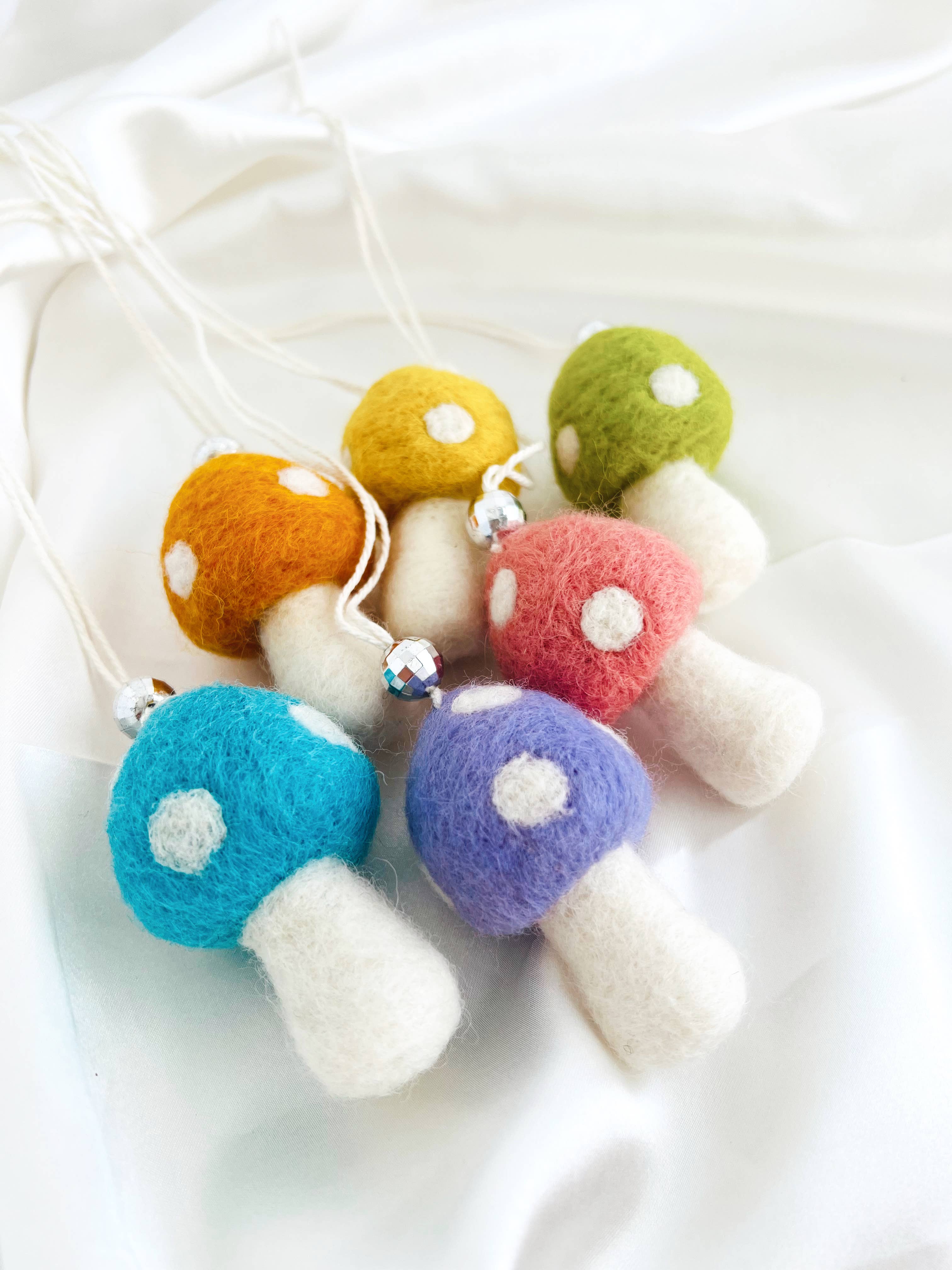 Golden Hour Designs - Wholesale Car Decorative Charm - Women's - Felt Mushroom Car Hanger - Trendy, Cottagecore, Colorful7