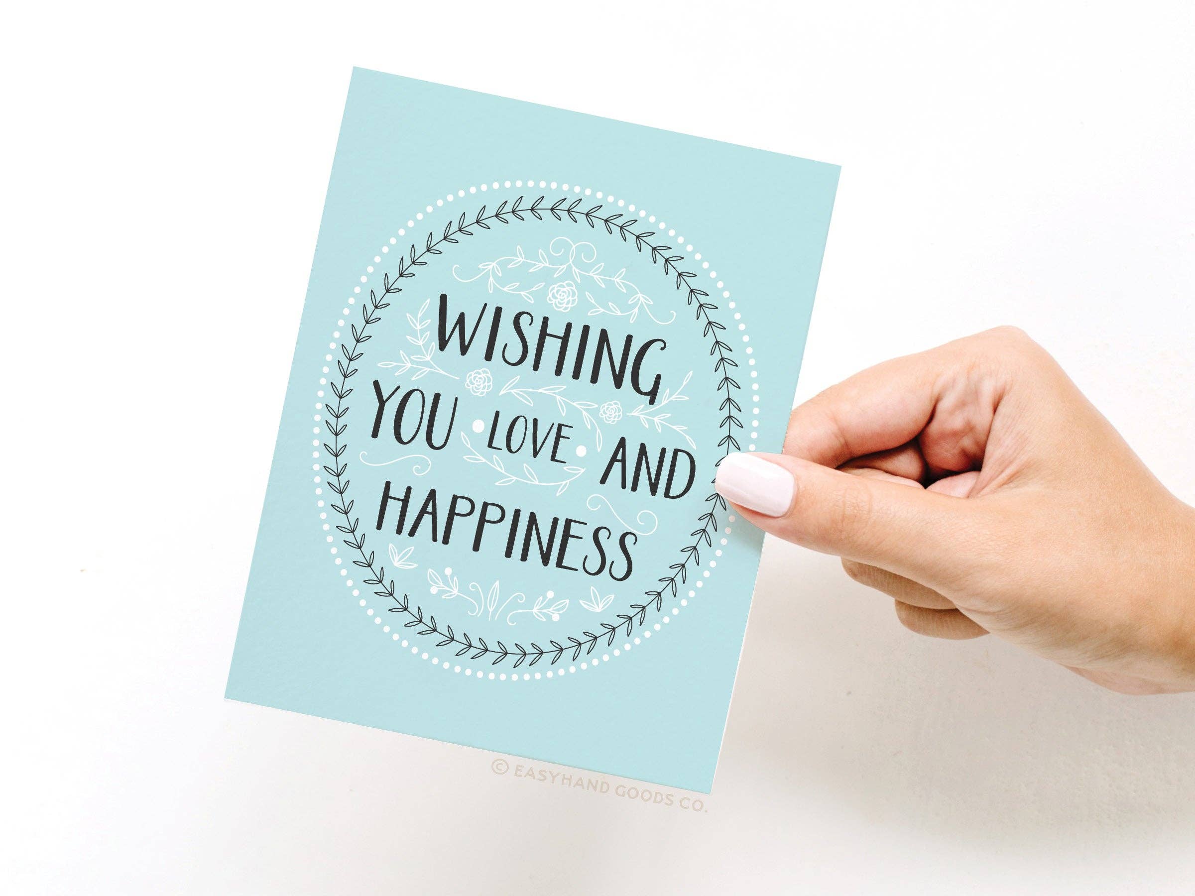 Easyhand Goods – formerly Onderkast - Wholesale Wedding Card - Wishing You Love and Happiness Greeting Card2