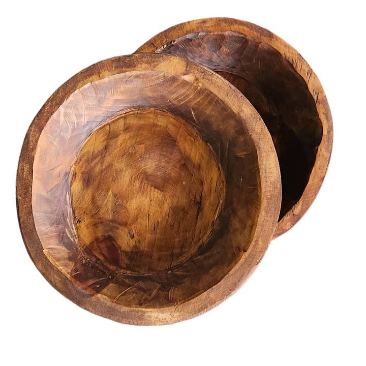 Luises Perez Imports LLC - Wholesale Decorative Plate/Dish/Bowl - Not for candle round wood bowl1