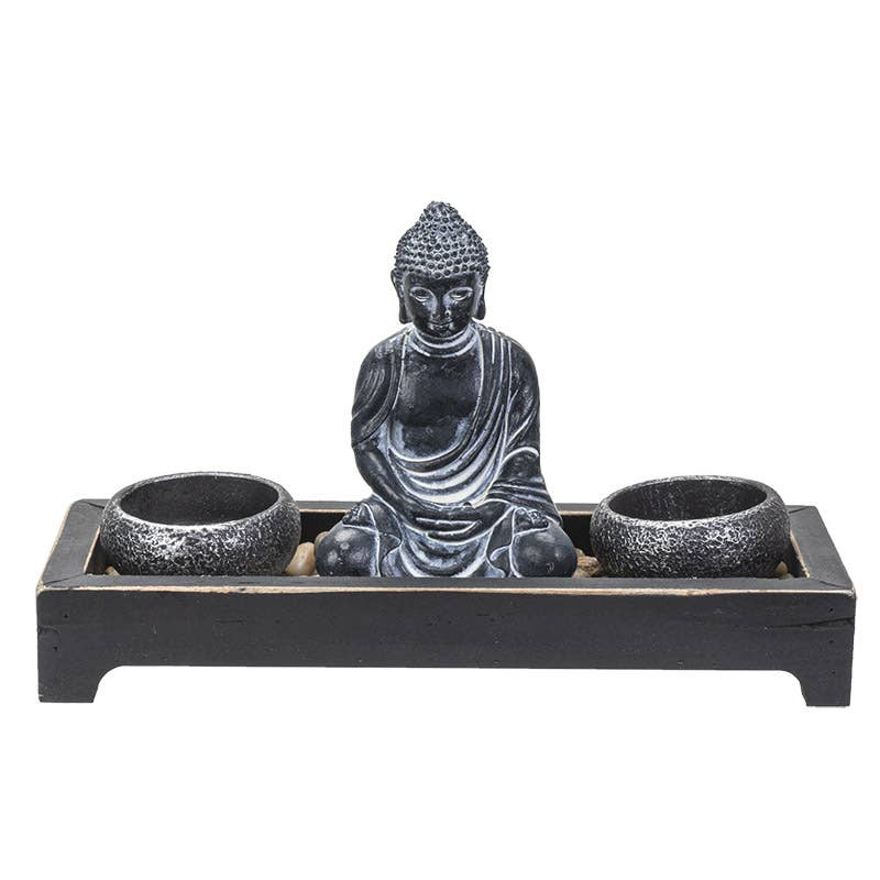 Pacific Trading - Wholesale Decorative Tabletop Object - Zen Buddha Sand Garden1