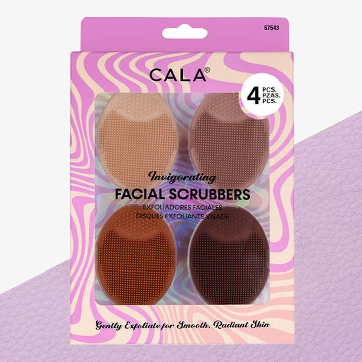 4PCS - Invigorating Facial Scrubbers for wholesale by Sensibling Corp.