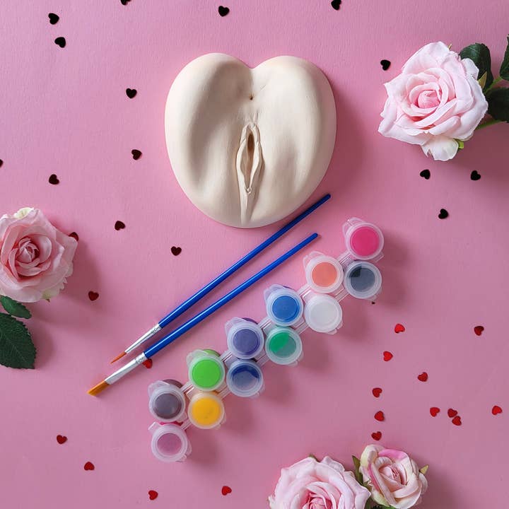 Cozy Home Ideas - Wholesale DIY craft kit - Ceramic vagina painting kit for bachelor parties games3