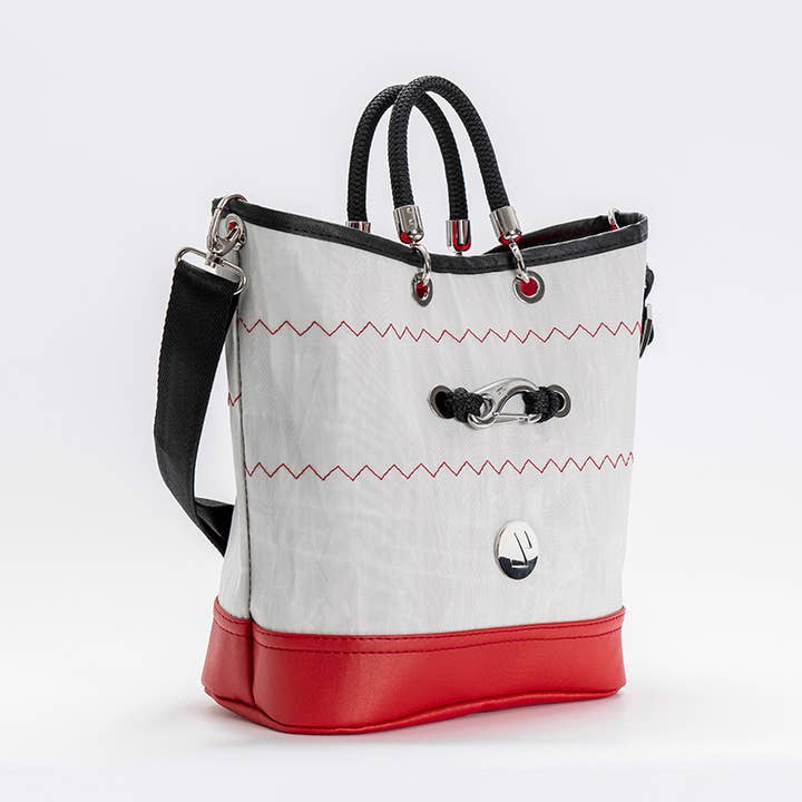 Bolina Sail - Wholesale Tote Bag - Women's - Recycled Sailing Bag With Carabiner — Mallorca - Red