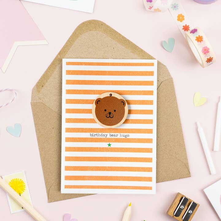 Bear Birthday Card for wholesale by Daisycat