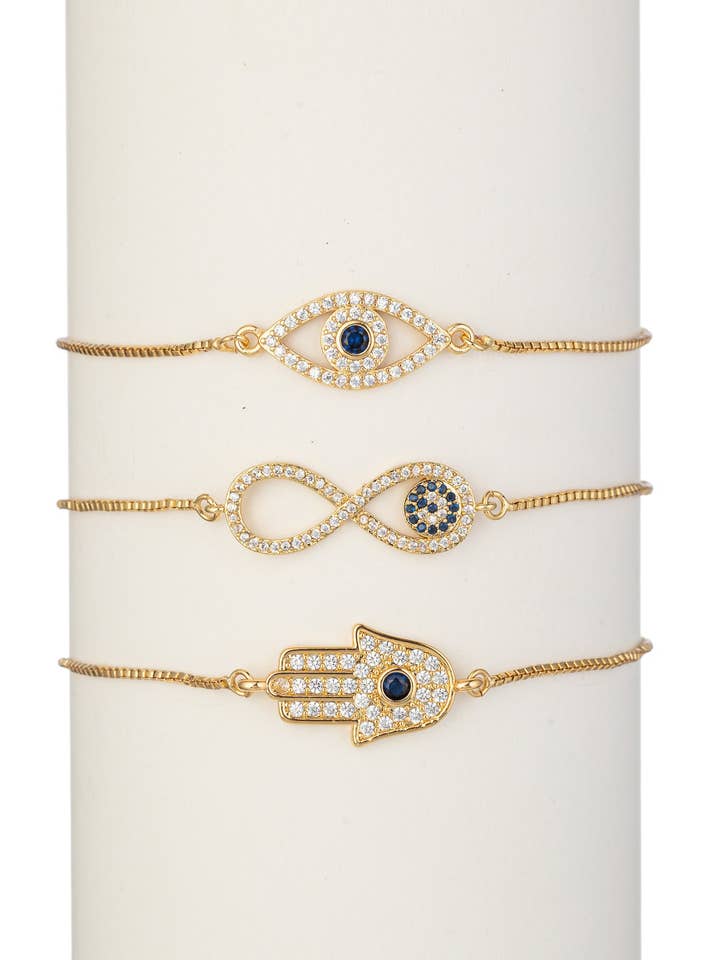 Ensemble de bracelets Marlee pour la vente par Eye Candy Los Angeles