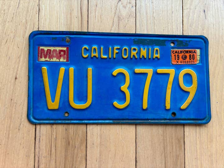 1980 California License Plate for wholesale by RusticPlates