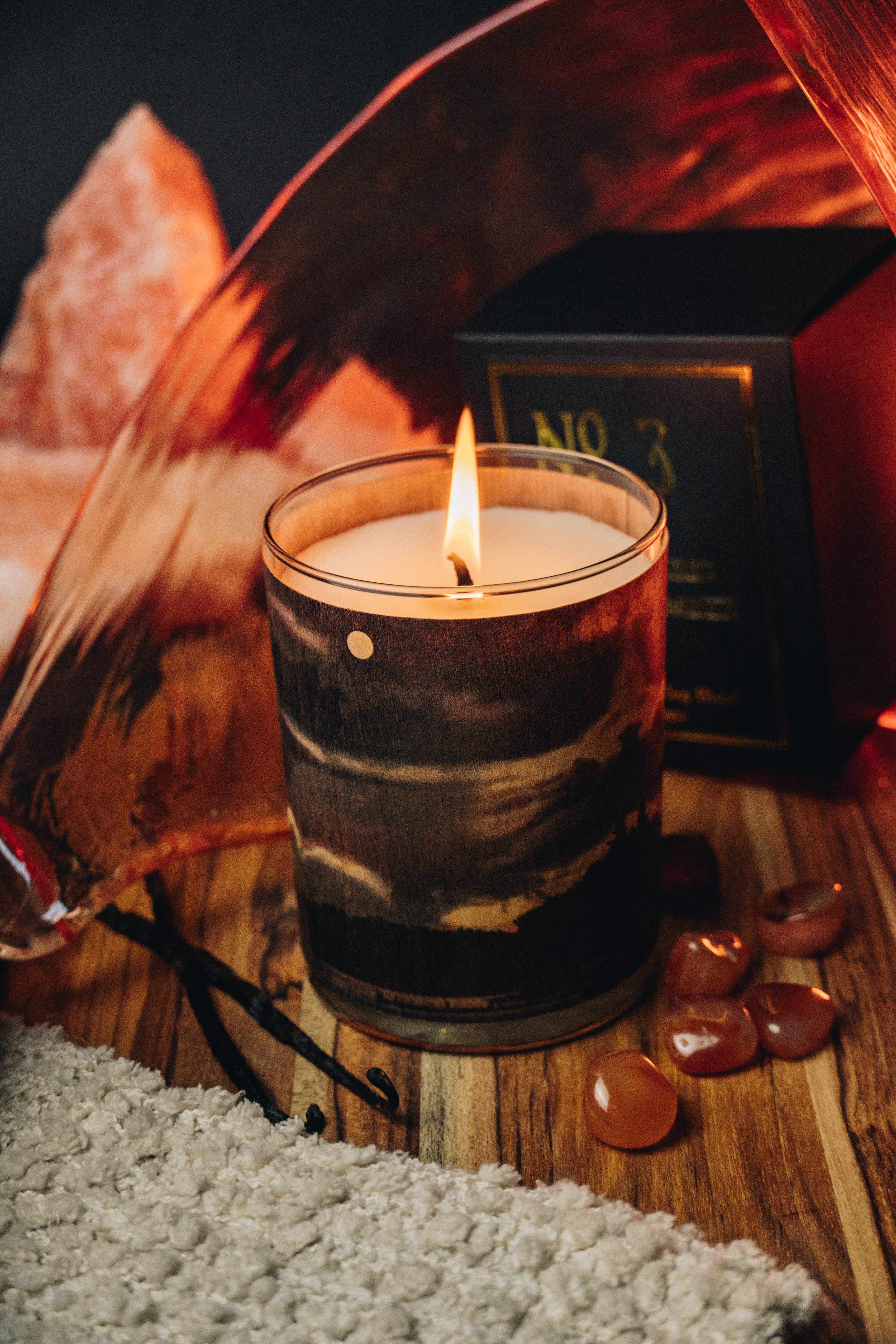 Spitfire Girl - Wholesale Jar/Filled Candle - No 3 Orris And Amber Wood Wrapped Candle4