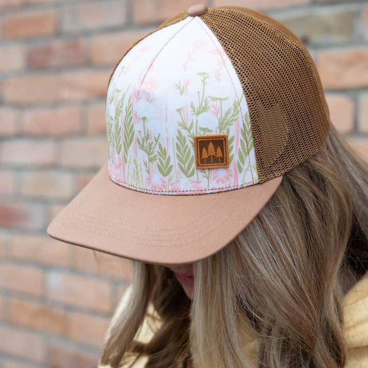 Wild Field Unisex Trucker - Soft Brown for wholesale by The Montana Scene