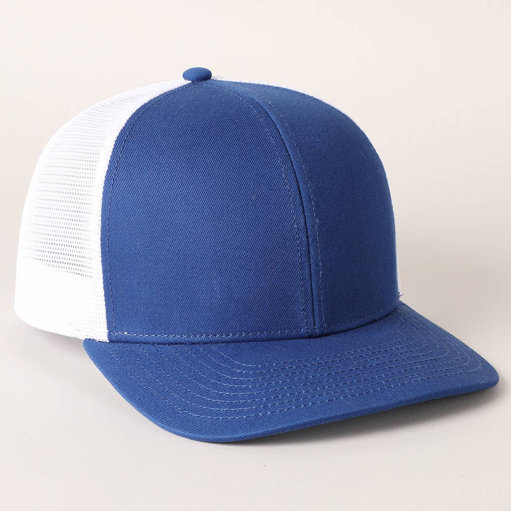 Fashion City - Wholesale Trucker Hat - Unisex - Two Tone Cotton Trucker Hat with Mesh Back35