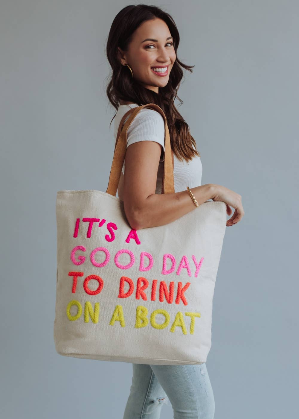Panache Apparel Co. – Engroshandel Tote bag - Dame – Cream drink on a boat-taske5