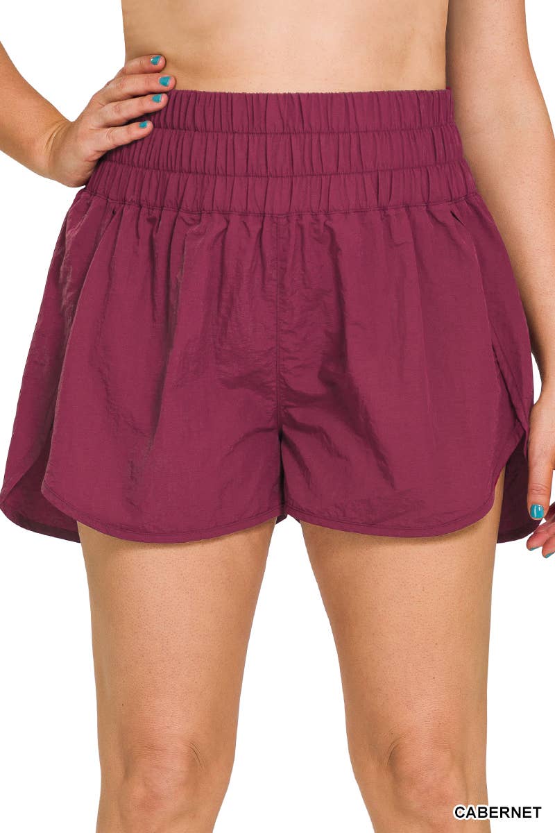 YELLOWGOLD  .._ PLUS SIZE Windbreaker shorts w/ back mesh pocket for wholesale on Faire11