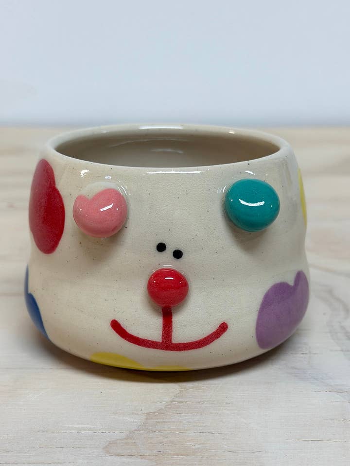 Rainbow Dog Plant Pot (MADE TO ORDER- Read Description!) for wholesale by Rolly Poly Studios