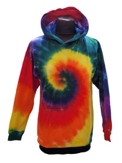 Regenbogen-Batik-Hoodie - Handgefertigte Kleidung für Pride-Events für den Großhandel von VeEco Gifts