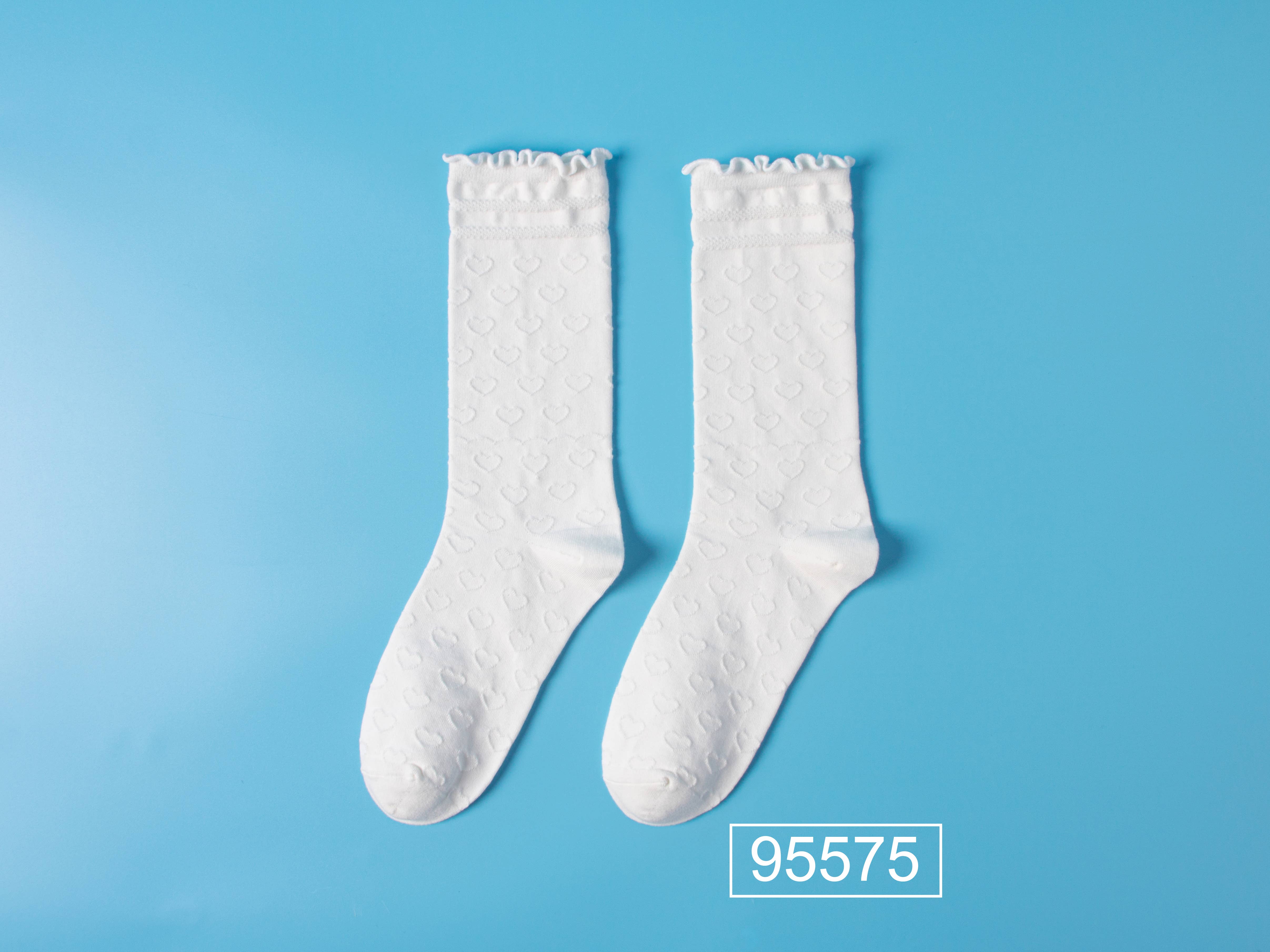 Marc JoJo - Vendita all'ingrosso Calzini - Donna - Marc JoJo calzini bianchi vintage stile Lolita a metà polpaccio7