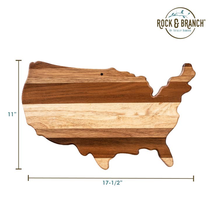 Totally Bamboo - Wholesale Cutting Board - Rock & Branch® Shiplap Series USA Serving Board4