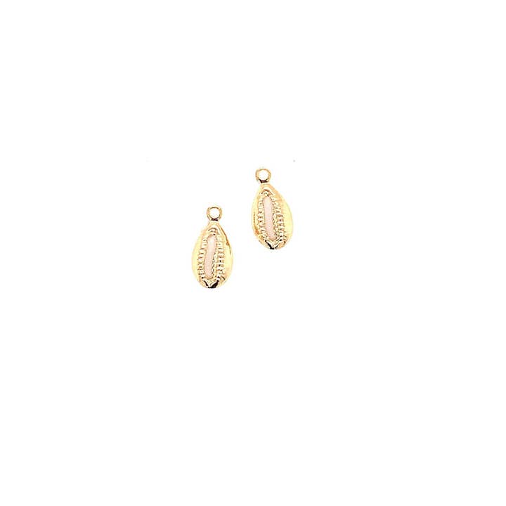 The Bead Bazaar - Wholesale Individual Charm/Pendant - Mini Puka Shell, Gold Filled Puka Shell Charm, Bulk Jewelry Making Charms, Shell Charms, Shell Pendant, Gold Filled Charm, Shell Jewelry, Wholesale