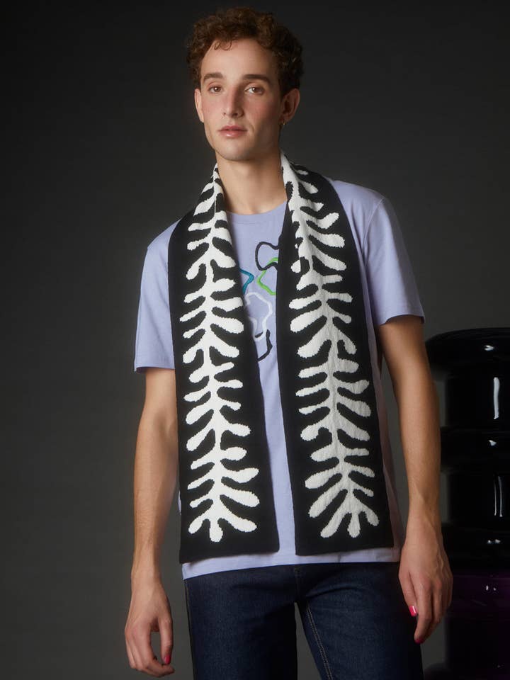 Organic Shape Wool & Cashmere Scarf for wholesale by INGMARSON