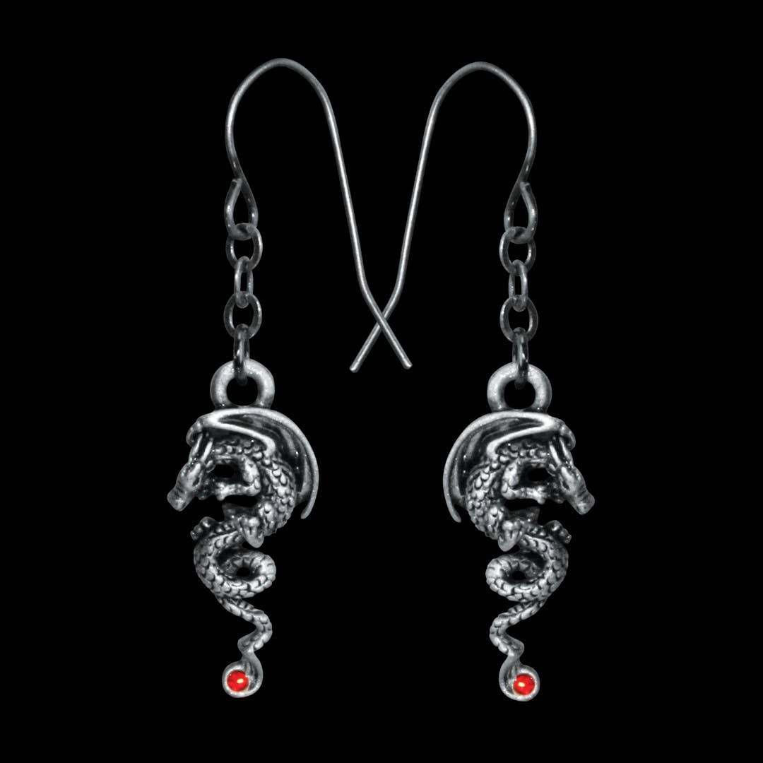 Pacific Trading - Venta al por mayor Pendientes colgantes - Pendientes Dragón Igneel de Peltre1