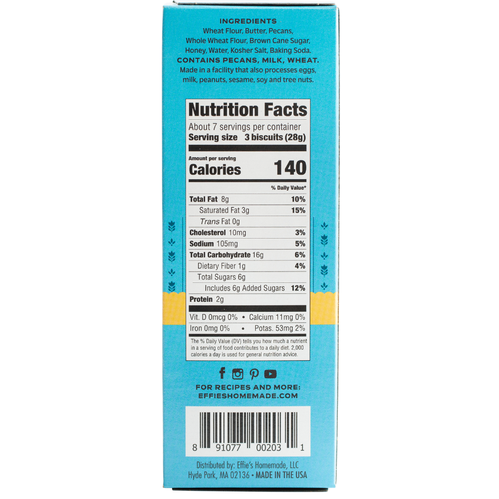 Effies Homemade - Wholesale Cookie - Pecan Biscuit2