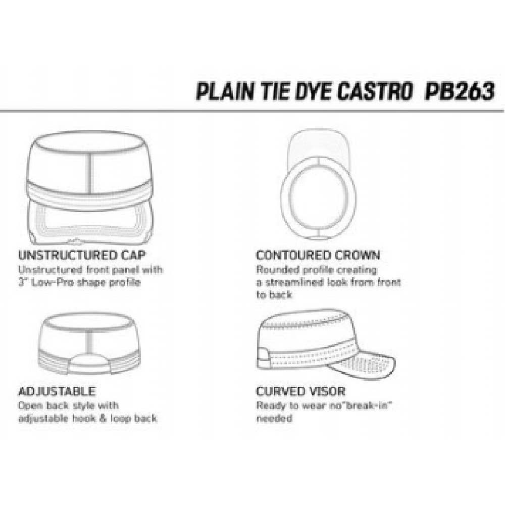 DOBBI – Großhandel Basecap – Damen – CAMBRIDGE PLAIN TIE DYE CASTRO-KAPPE8