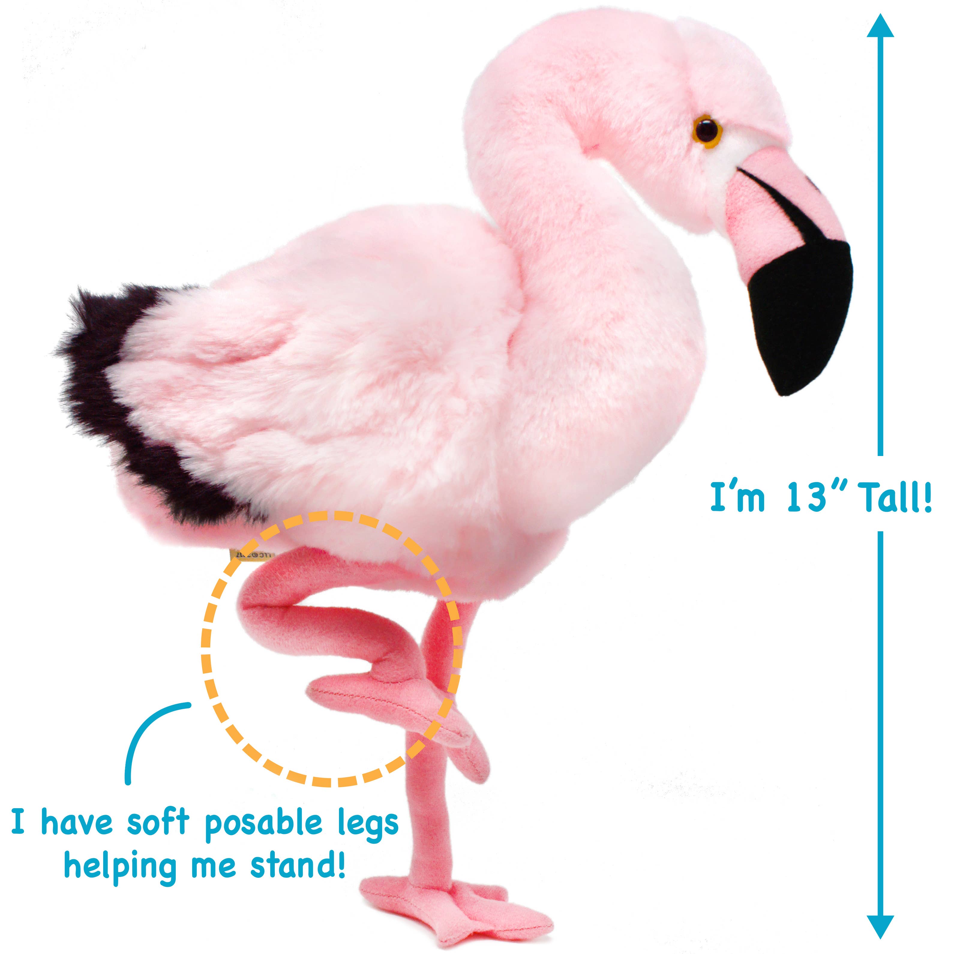 VIAHART Toy Co. - Wholesale Stuffed/Plush Toy - Kids & Baby - Fay The Flamingo | 13 Inch Stuffed Animal Plush2