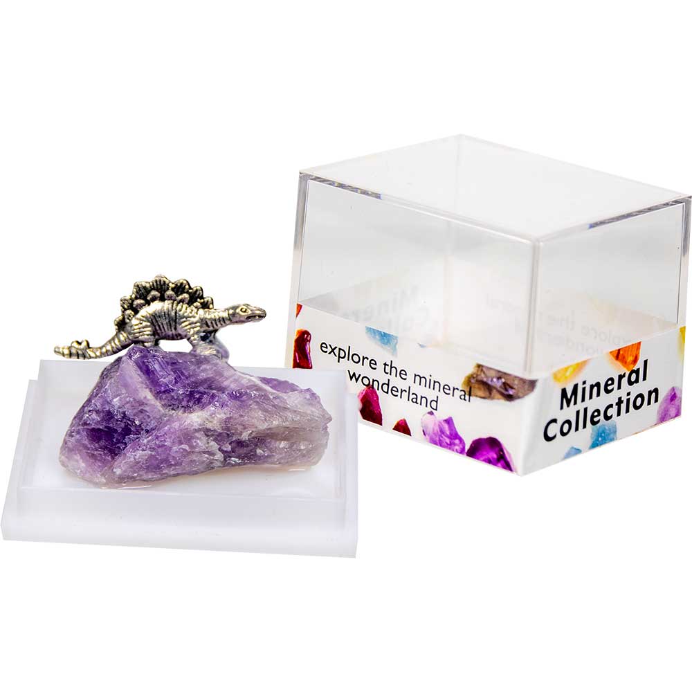 Kheops International - Wholesale Decorative Tabletop Object - Gemstone Crystal Chunk w/ Asst'd Dinosaurs (Display of 60)2