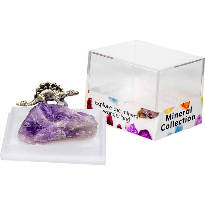 Kheops International - Wholesale Decorative Tabletop Object - Gemstone Crystal Chunk w/ Asst'd Dinosaurs (Display of 60)2