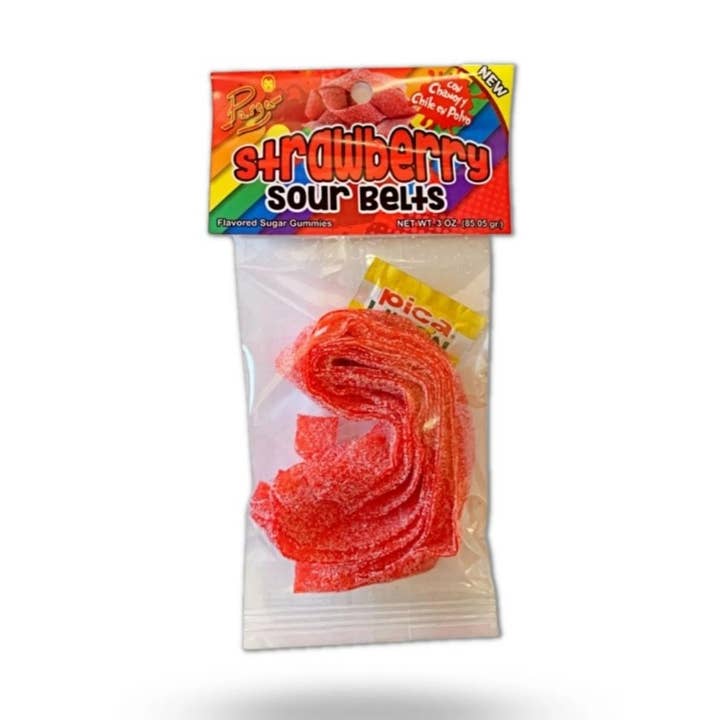 Cintos de Azedo Parga Morango 3oz - 20ct por atacado de I Got Your Candy