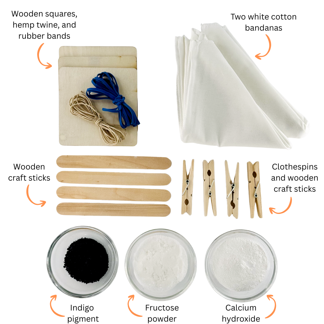 The Works Seattle - Wholesale DIY Craft Kit - Indigo Shibori DIY Kit1