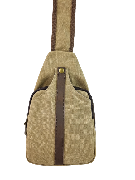 ZEDE PARIS – wholesale Kurirväska - Dam – Balard - axelväska i canvas och läder7