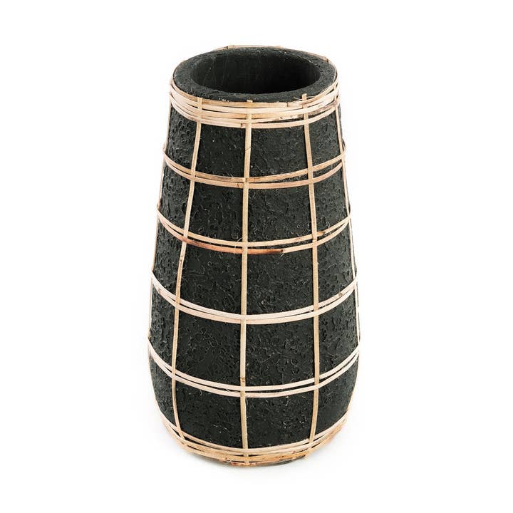 The Cutie Vase - Black Natural - M for wholesale by Bazar Bizar Living