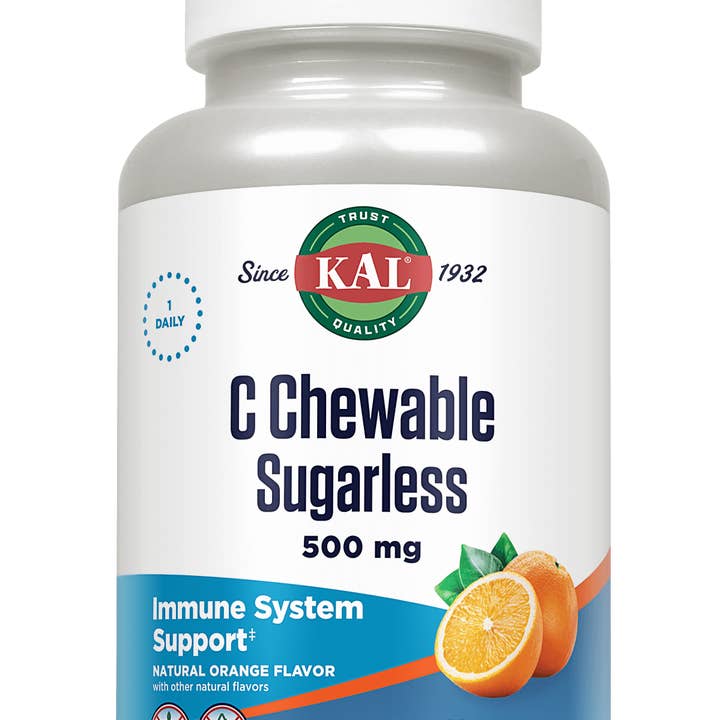 KAL - Wholesale Oral Supplement/Vitamin - C Chewables Sugarless 500 mg0
