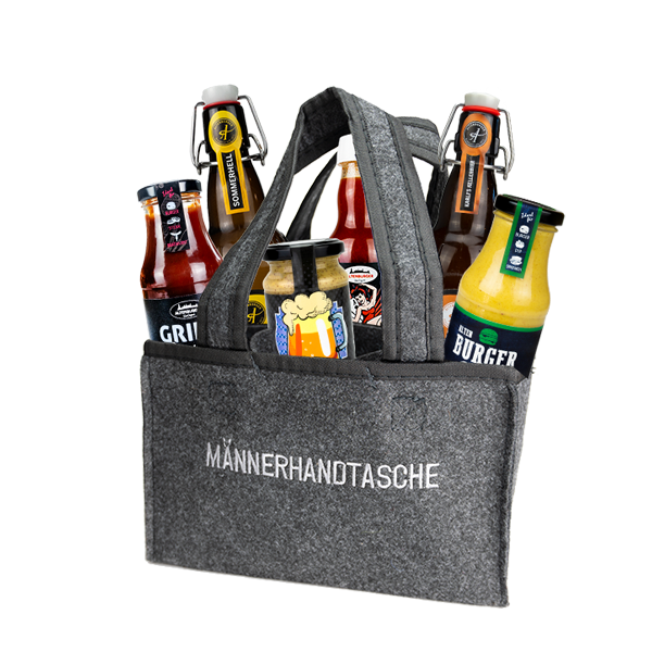 Altenburger Senf & Feinkost GmbH & Co. KG – Großhandel Geschenkbeutel – Männerhandtasche aus Filz2