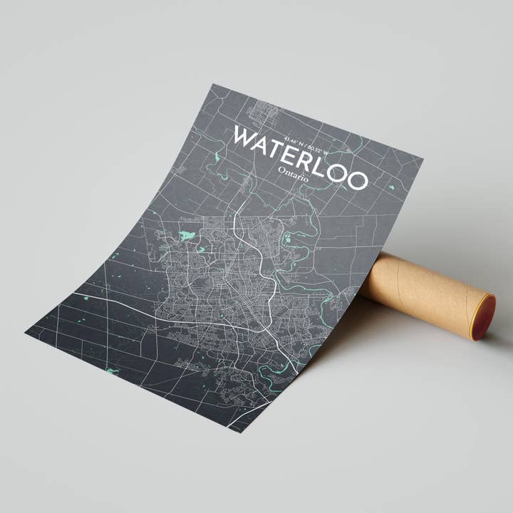 OurPoster.com - Wholesale Poster - Waterloo City Map Poster231