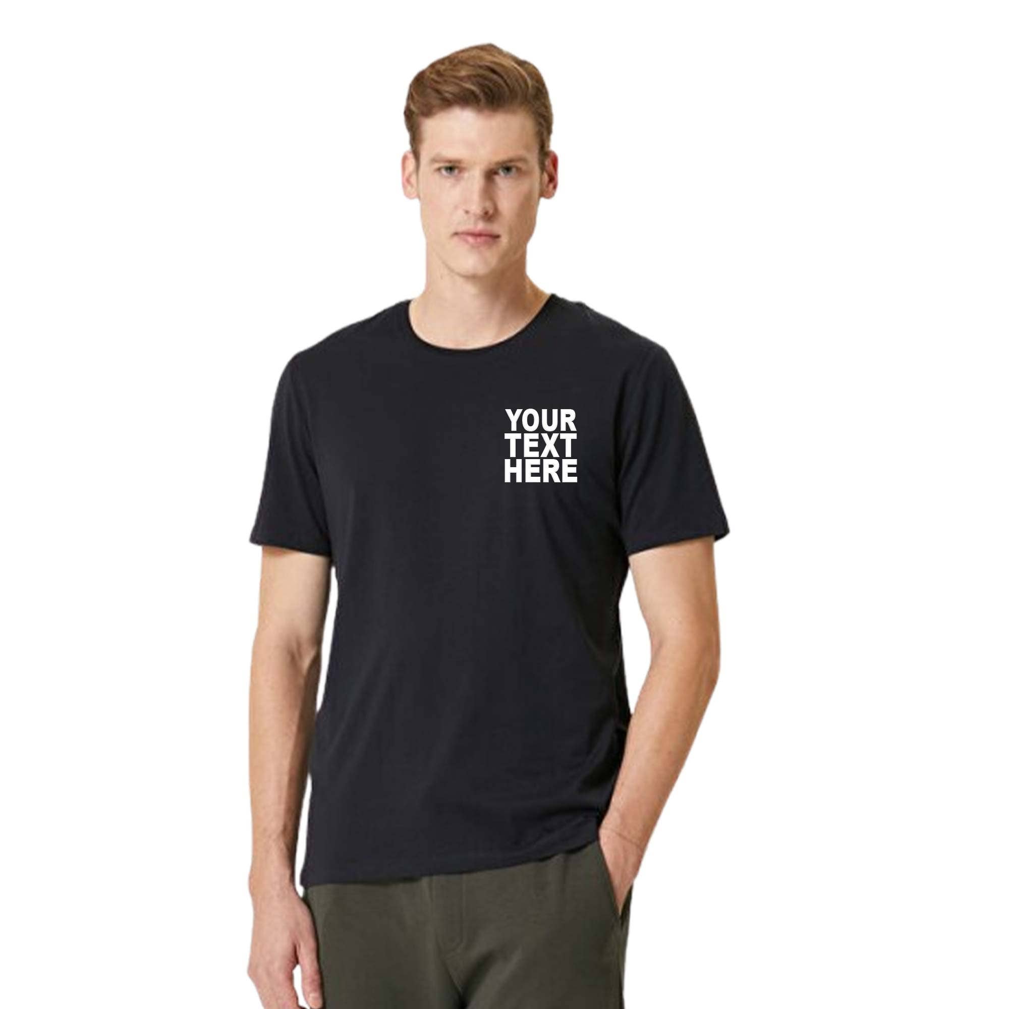 Customized Black T-Shirts 12-Pack Double-Sided Printing for wholesale on Faire2