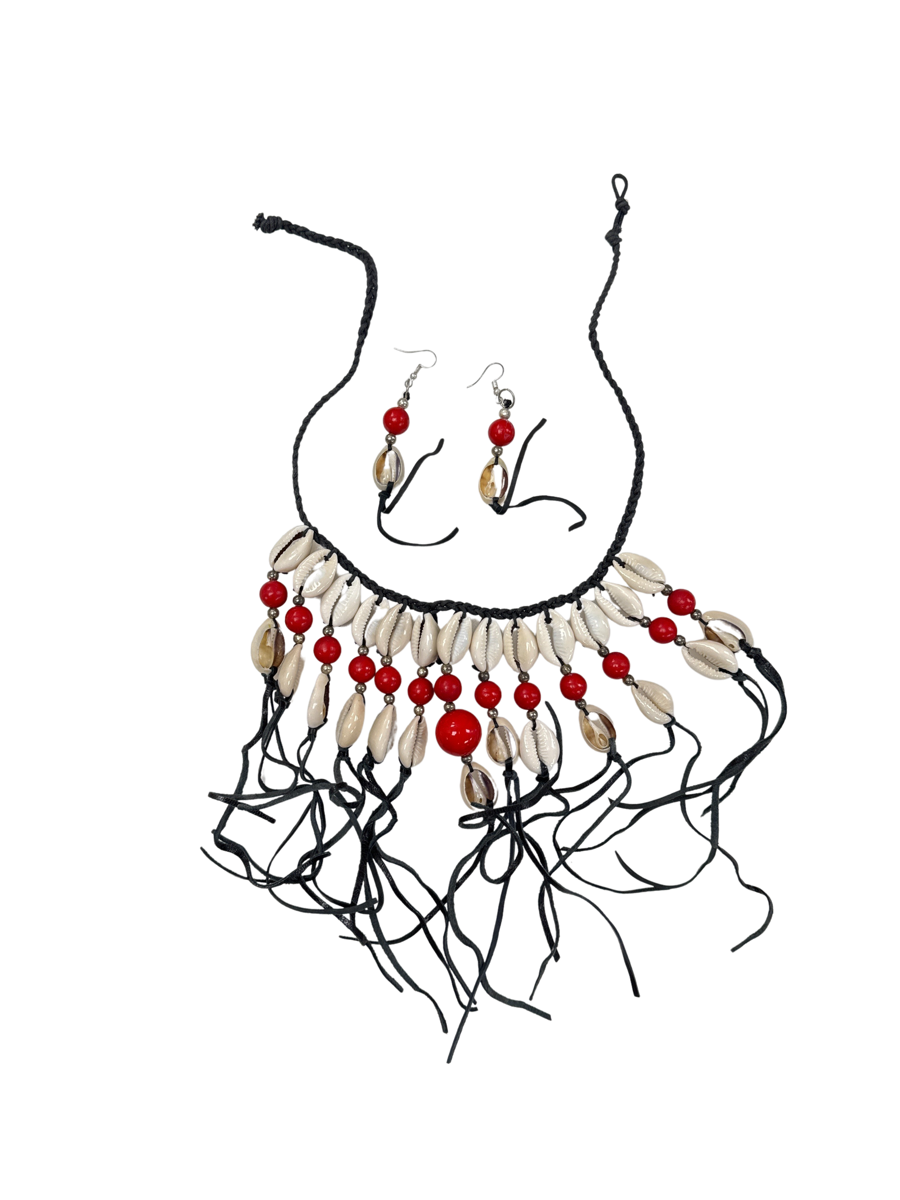 Treasure Jewelry - Wholesale Bib Necklace - Large Cowrie Shell Bib Necklace Cowie Necklace6