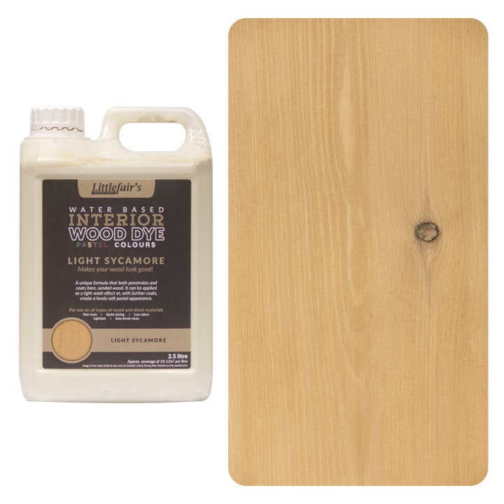 Littlefairs Wood Finishing Products Ltd – wholesale Furniture wax/paint – Wood Stain Water-based - Light Sycamore