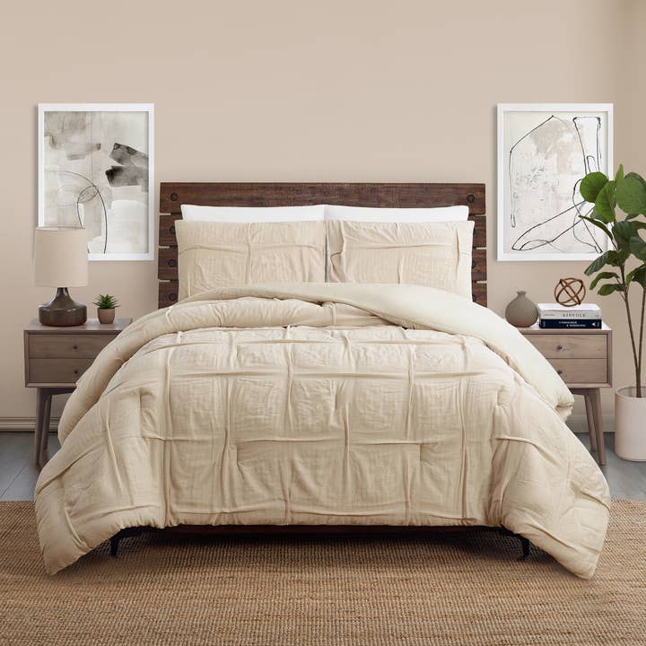 Peking Handicraft - Wholesale Bedding Set - Riley Pleated Bedding Set - Laurel & Mayfair