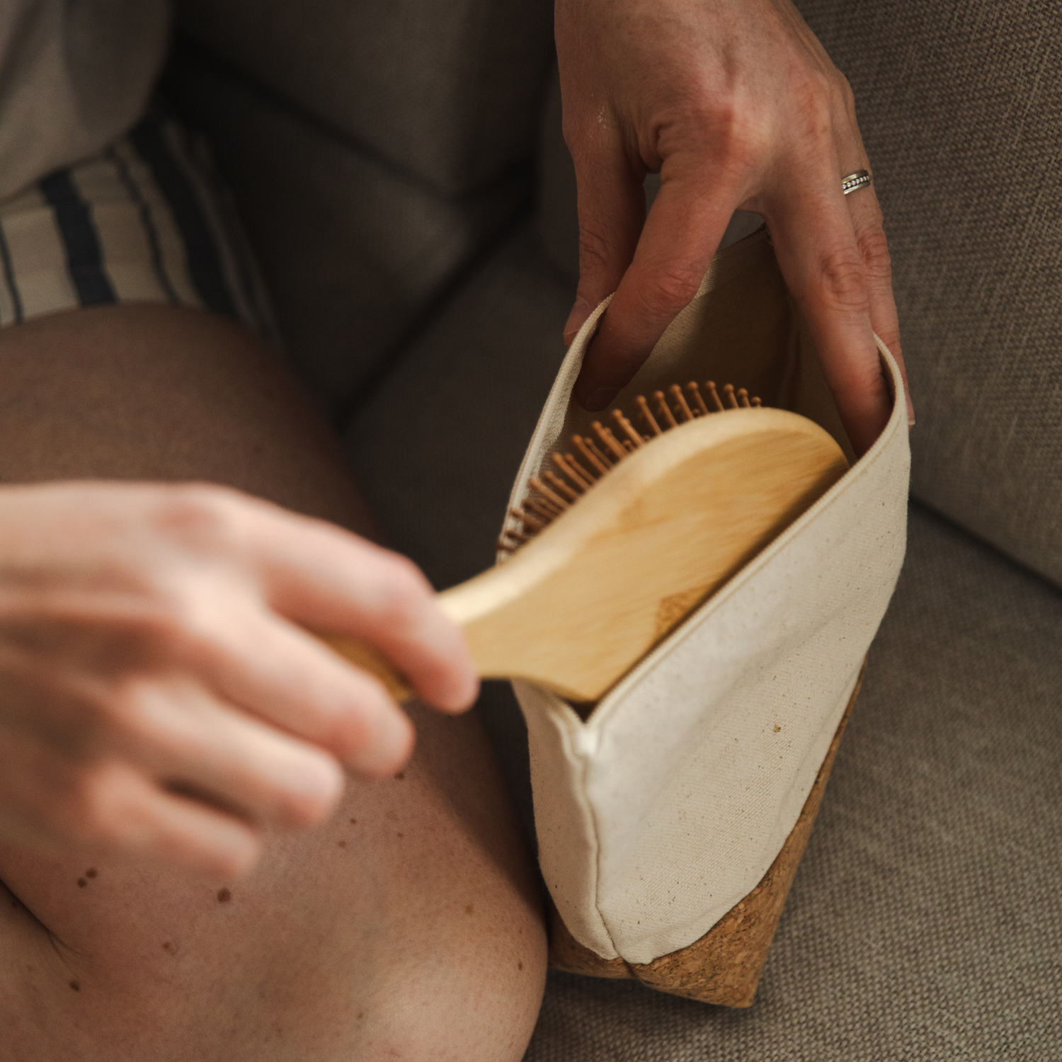 Bamboovement - Wholesale Toiletry Bag - Unisex - Cork Cotton Toiletry Bag | Plastic-Free | Vegan3